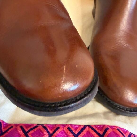 Tory Burch BRITA Riding Boot, Sienna Brown Leather Wmns Sz US6M, MSRP$495 - Picture 6 of 16